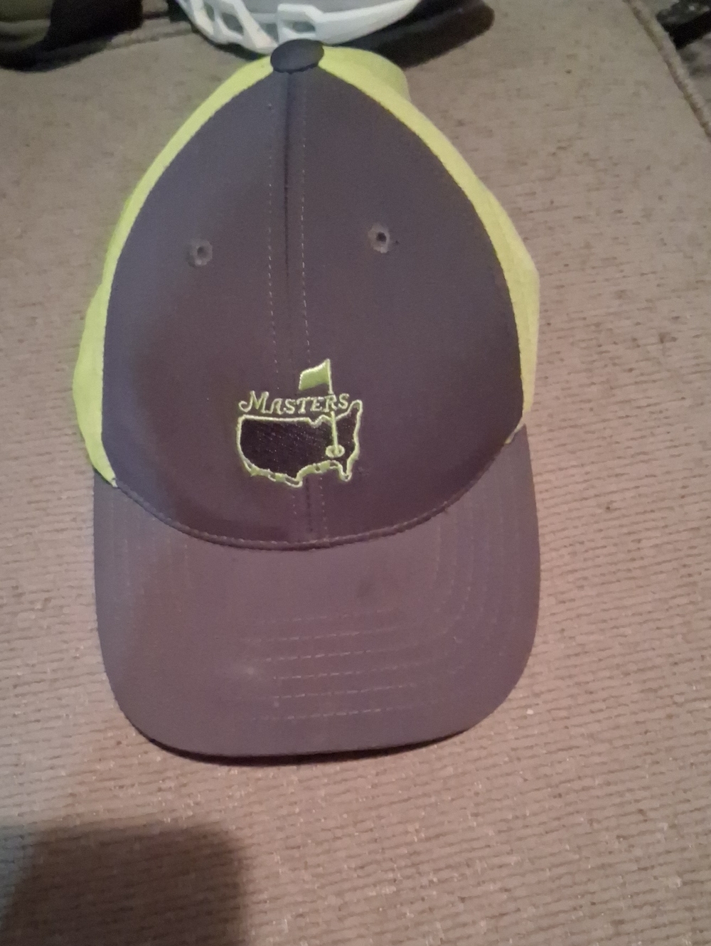 Masters Gray and Lime Golf Cap